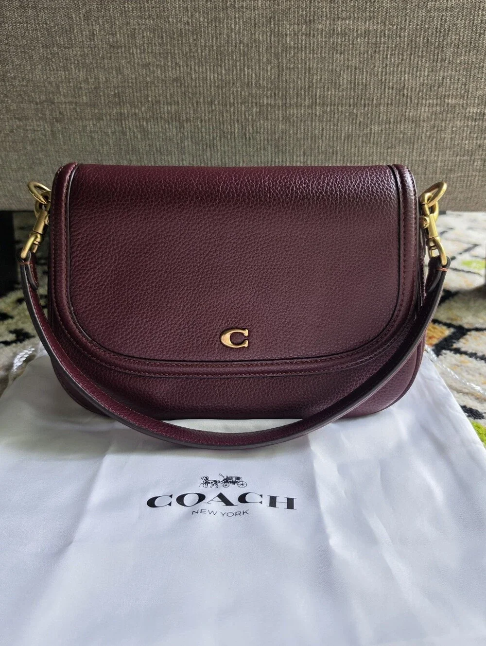 Coach Legacy Shoulder Bag Merlot - Picture 5 of 16